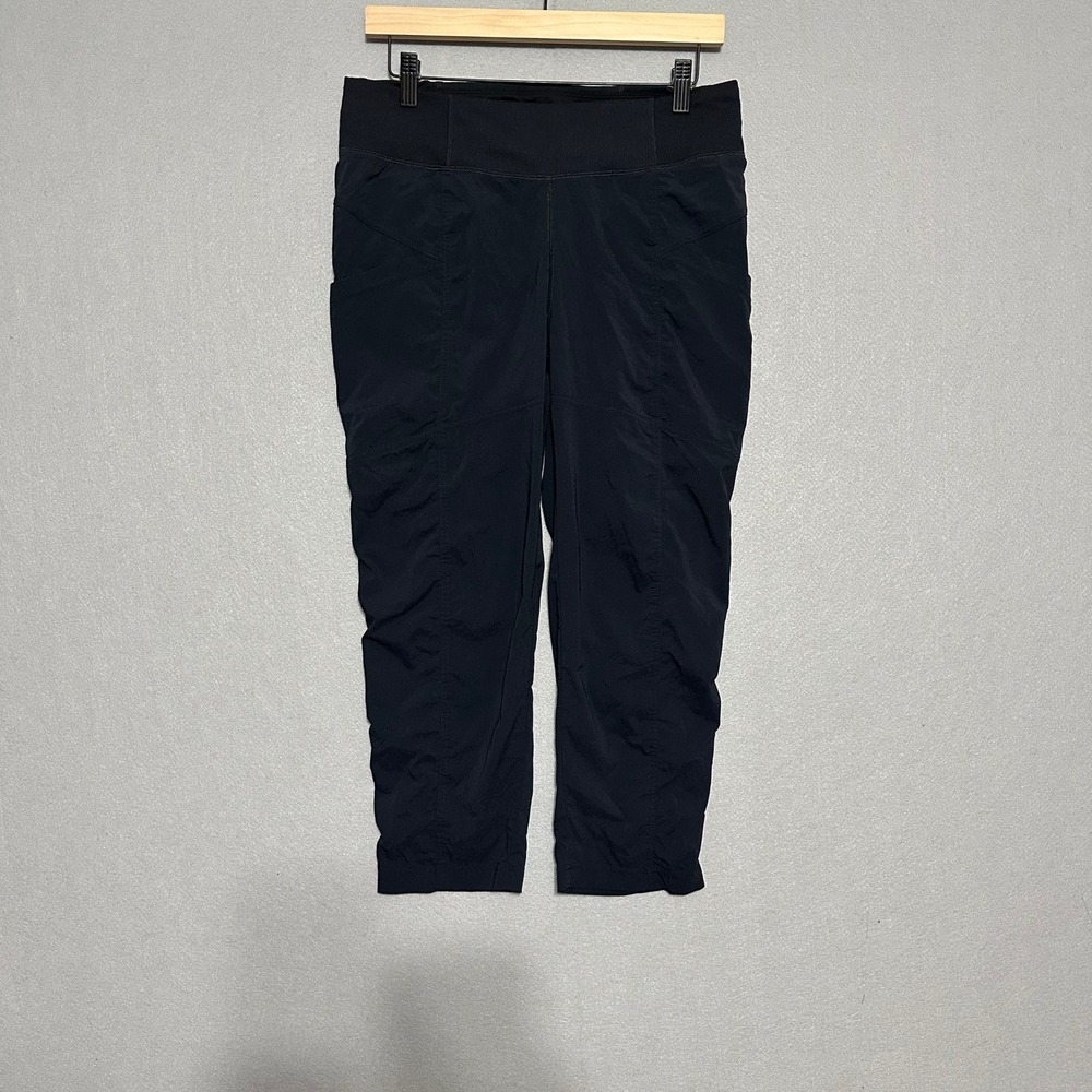 Prana Halle Straight Leg Crop Pants Black Medium Hiking Outdoor 1961601